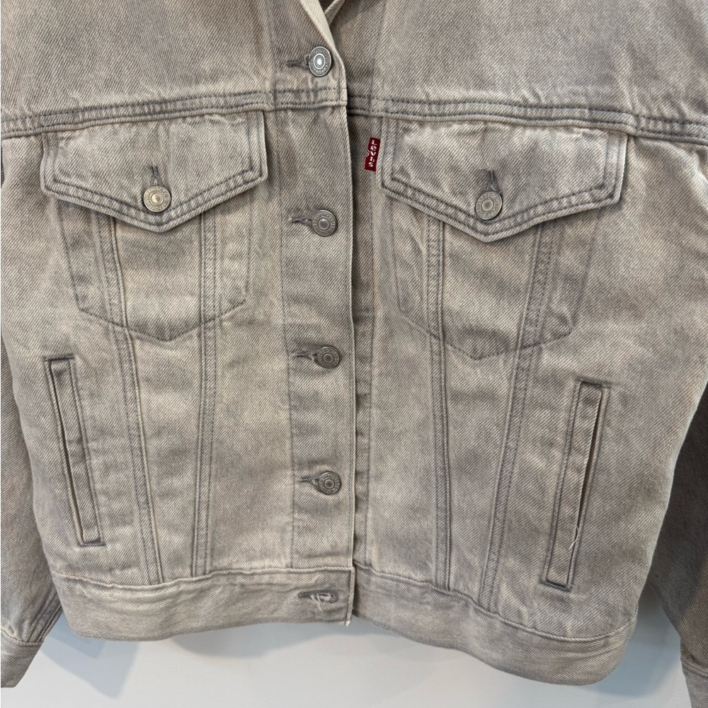 Levi’s 90s Trucker Jacket, Grey Wash Denim, Women’s XS, NWT - Picture 3 of 14